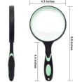 thumbnail image 2 of Large Magnifying Glass 10x Handheld Reading Magnifier For Seniors Kids - 100mm 4inches Real Glass Magnifying Lens For Book Newspaper Reading, Insect, 2 of 2
