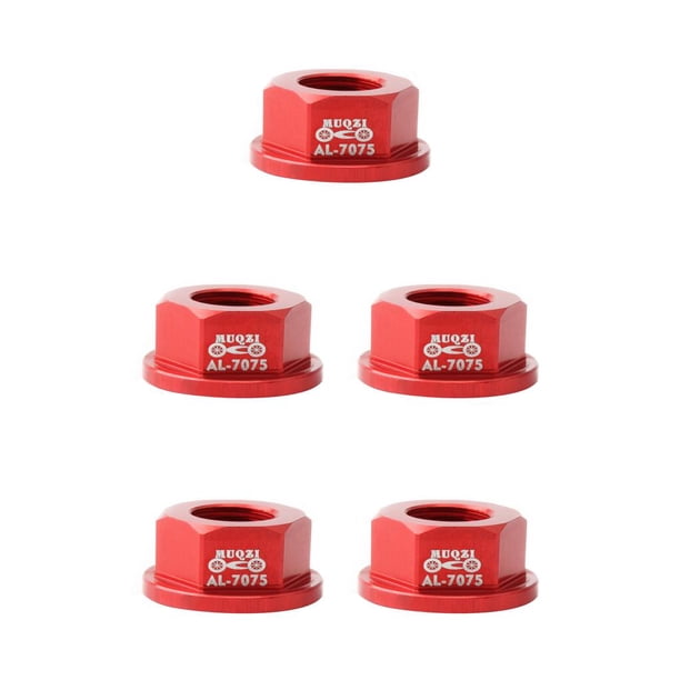Greeniant Bloqueo de bicicletas Ruedas traseras delanteras M8 Tuerca de cubo Aleación de aluminio Tuercas de husillo portátiles Accesorio de reparación Type2 NO2 Greeniant CBP489464