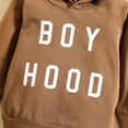 thumbnail image 6 of URMAGIC 6M-3T Toddler Baby Long Sleeve Hooded Shirt Letters Pullover Hoodies for Boys, 6 of 9