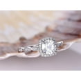 thumbnail image 2 of Classic 1.50 Carat Moissanite and Diamond Wedding Ring in 10k White Gold, 2 of 5