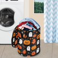 thumbnail image 5 of 50L Extra Large Popup Hamper Collapsible Laundry Basket With Zippered Lid 15.7x18.5in Pumpkin Faces, 5 of 7