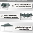 thumbnail image 5 of SANOPY 10x15 Heavy Duty Pop up Canopy Tent with 4 Sidewalls,Outdoor Waterproof Canopy Tent Event Shelter for Parties, Commercial-Series, Gray, 5 of 7