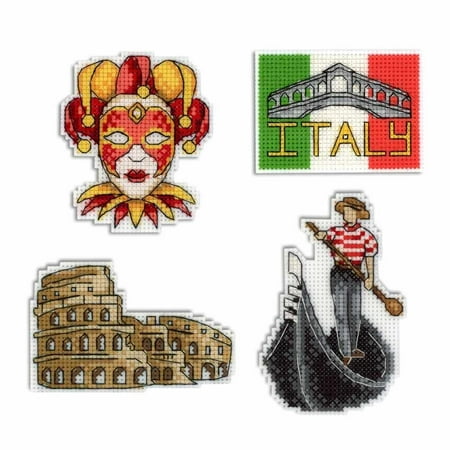 UPC: 4627128732833 | Counted Cross Stitch Kit Plastic Canvas Italy Magnets P-309 / SR-309 Needlework MP Studia