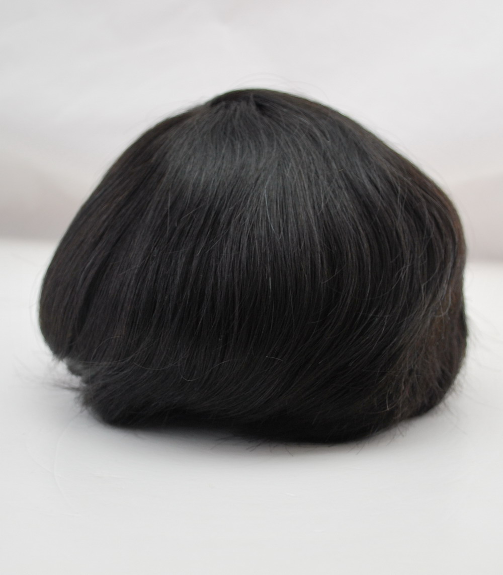 Men's Toupee Wig Natural Human hair System for Men Full PU Thin Skin Base