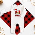 thumbnail image 5 of Body de bebé personalizado con inicial y nombre, pijama de Navidad para bebé, mono para recién nacido, conjuntos para niño pequeño, regalo, 5 of 5