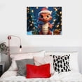 thumbnail image 4 of Nawypu Christmas Dragon, Christmas Dragon, Chinese Dragon, New Year's Fireworks, Canvas Wall Art Print Poster For Home School Office Decor Frame-style, 4 of 4