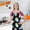 Black, variant on Cute Halloween Apron – Pumpkin & Ghost Pattern Kitchen Bib for Women, Girls & Teens, Adjustable Cooking Baking Apron for Holiday Party Favors