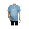 thumbnail image 3 of Mens Polo Shirt Slinky Sheer Short Sleeves Soft Touch by Stacy Adams 57007 Blue, 3 of 5