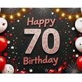 thumbnail image 4 of Glamorous Sparkling 70th Birthday Backdrop Banner Party Decoration Background for Photography Props Birthday Party Celebrations Photo Booth Decor, 4 of 8