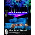 thumbnail image 4 of SUNVIE RGBW Christmas Spotlight Outdoor Color Changing LED Landscape Lighting 12W with Remote Control Waterproof for House Garden Decorative, 6 pack, 4 of 9