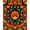 Multicolor Red Orange Black, Pattern 6, variant on ODIKA 8'x10' Washable Area Rug With Colorful Burst And Fiery Accents Gamer Gamepad Design Playful for King Size Bedroom Under Bed, Master Suite, Non-Shedding, Easy Care