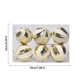 thumbnail image 3 of Twfbrm Christmas Tree Decorations Ornament Set-6ct White Gold Shatterproof Christmas Ball Ornaments, 6cm/2.4" Hanging Decor for Xmas Holiday Party, 3 of 6