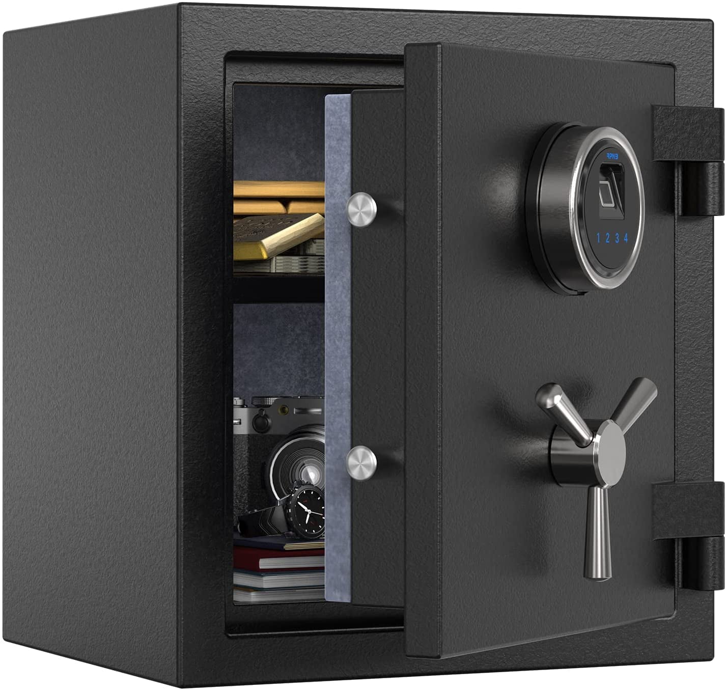 RPNB Deluxe Biometric Fireproof Safe Box Home Safe Gun 0.84 Cubic Feet
