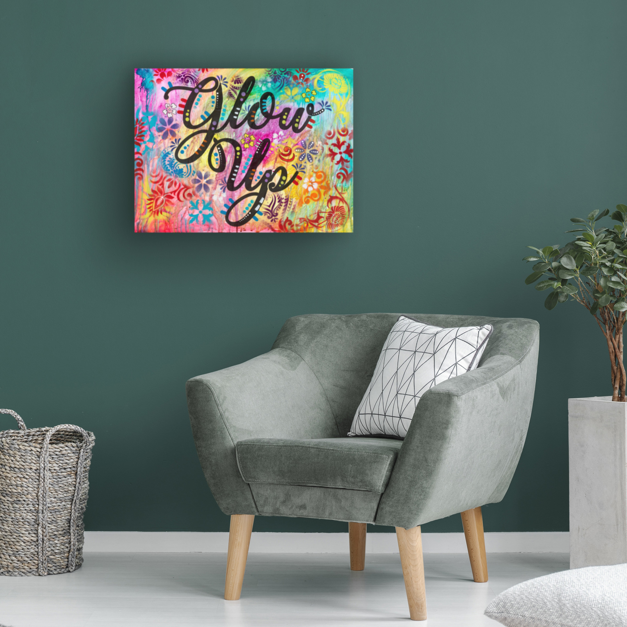 Canvas Wall Art - Dean Russo 'Glow Up' Wall Art for Living Room, Bedroom, or Office Décor by Trademark Fine Art - 24 x 18 Inches