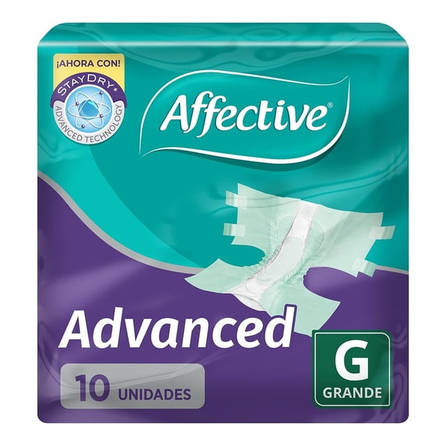 Pañales para adulto Affective Advanced unisex grande 10 pzas