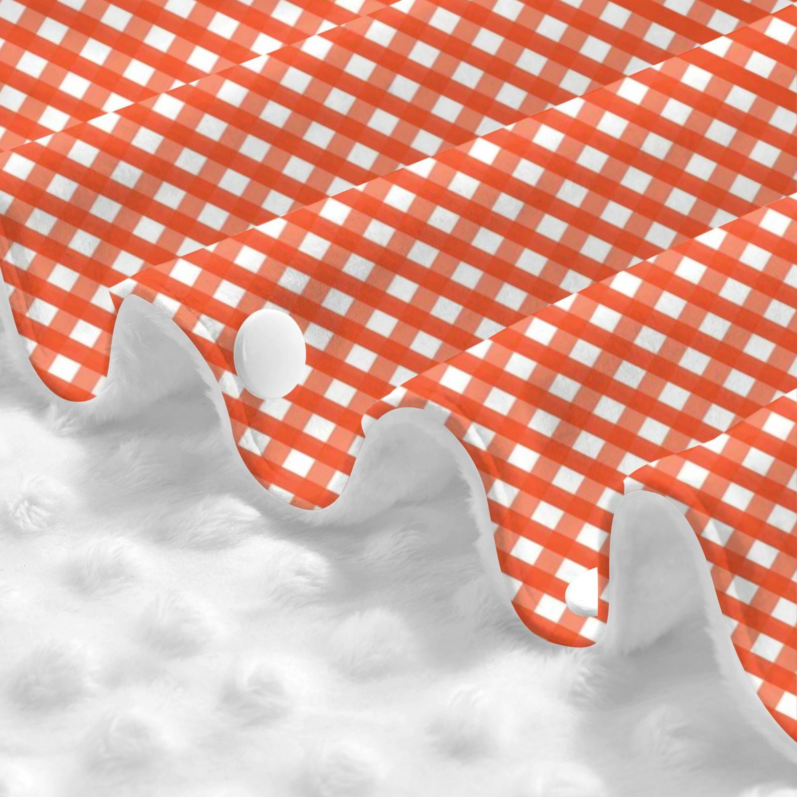 Car Seat Cover Baby - Orange Gingham Breathable Infant Car Seat Cover for Baby Carseat, Lightweight Comfort Baby Essentials Must Haves Newborn Stuff for Girl Boy