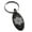 Black, variant on Stainless Steel Celtic Triquetra Eternity Star Knot Engraved Small Oval Charm Keychain Keyring