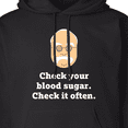 thumbnail image 3 of Inktastic Check Your Blood Sugar Diabetes Adult Hoodie Sweatshirt, 3 of 4