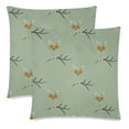 thumbnail image 2 of MKHERT Owls On A Branch Throw Pillowcase Pillow Cover Cushion Couver 18x18 inch, Set of 2, 2 of 3