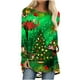 thumbnail image 2 of Pntutb Navidad Mujer Moda Casual Manga larga Cuello redondo tops Blusa suelta Camisas estampadas Pntutb Pntutb-6760, 2 of 5