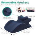 thumbnail image 2 of MOONYOOY Almohada ergonómica de espuma viscoelástica en cuña para el dolor de espalda, 2 of 8