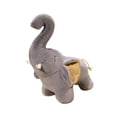 thumbnail image 4 of Elefante de peluche suave para niñas y niños, juguete de simulación para fiestas navideñas Gris, 4 of 9