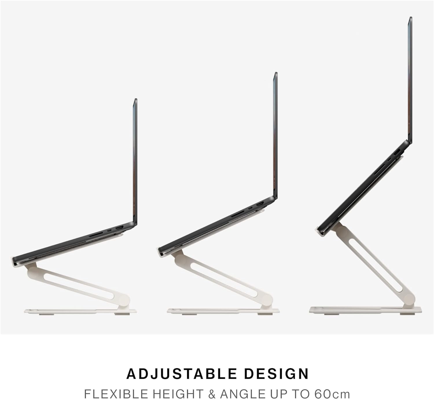 Native Union Desk Laptop Stand – Height Adjustable Ergonomic Computer Stand – up to 5kg (Sandstone)