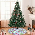 thumbnail image 7 of Yiaed Strawberry And Flowers Print Christmas Tree Skirt , Tree SkirtsTree Mat for Christmas Winter Holiday Indoor Decorations-48", 7 of 7