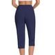 thumbnail image 2 of TaTaai Women Stretch Yoga Pants Capri Length High Waisted Buttery Soft Workout Tights Non-See-Through Athletic Leggings for Gym Lounge Work Gift, 2 of 7