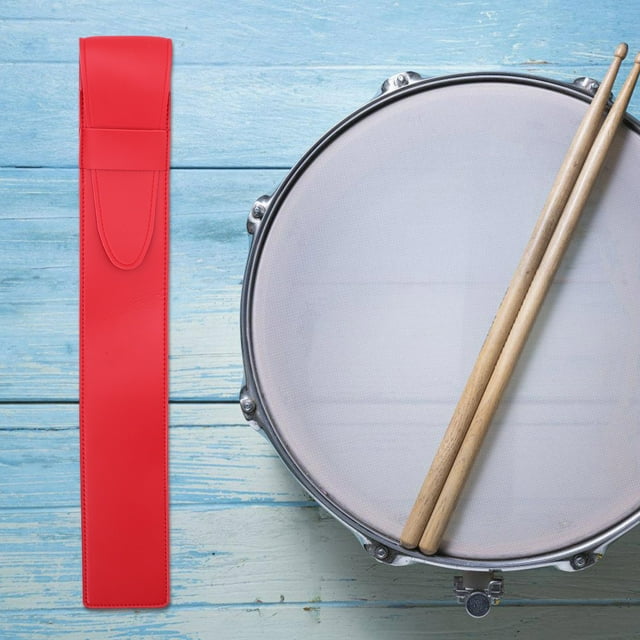 HIAKDOFT Sac de Rangement pour Pilons en PU Rouge avec Design Suspendu pour Protection Portable des Pilons Doubles