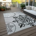 thumbnail image 6 of Addison Rugs Chantille Indoor/Outdoor Transitional Scrolls Gray Washable Rectangle Rug, 9' x 12', 6 of 6