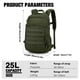 thumbnail image 3 of Mochila de senderismo Mardingtop, 25 L, ligera, táctica, con funda impermeable, 3 of 8