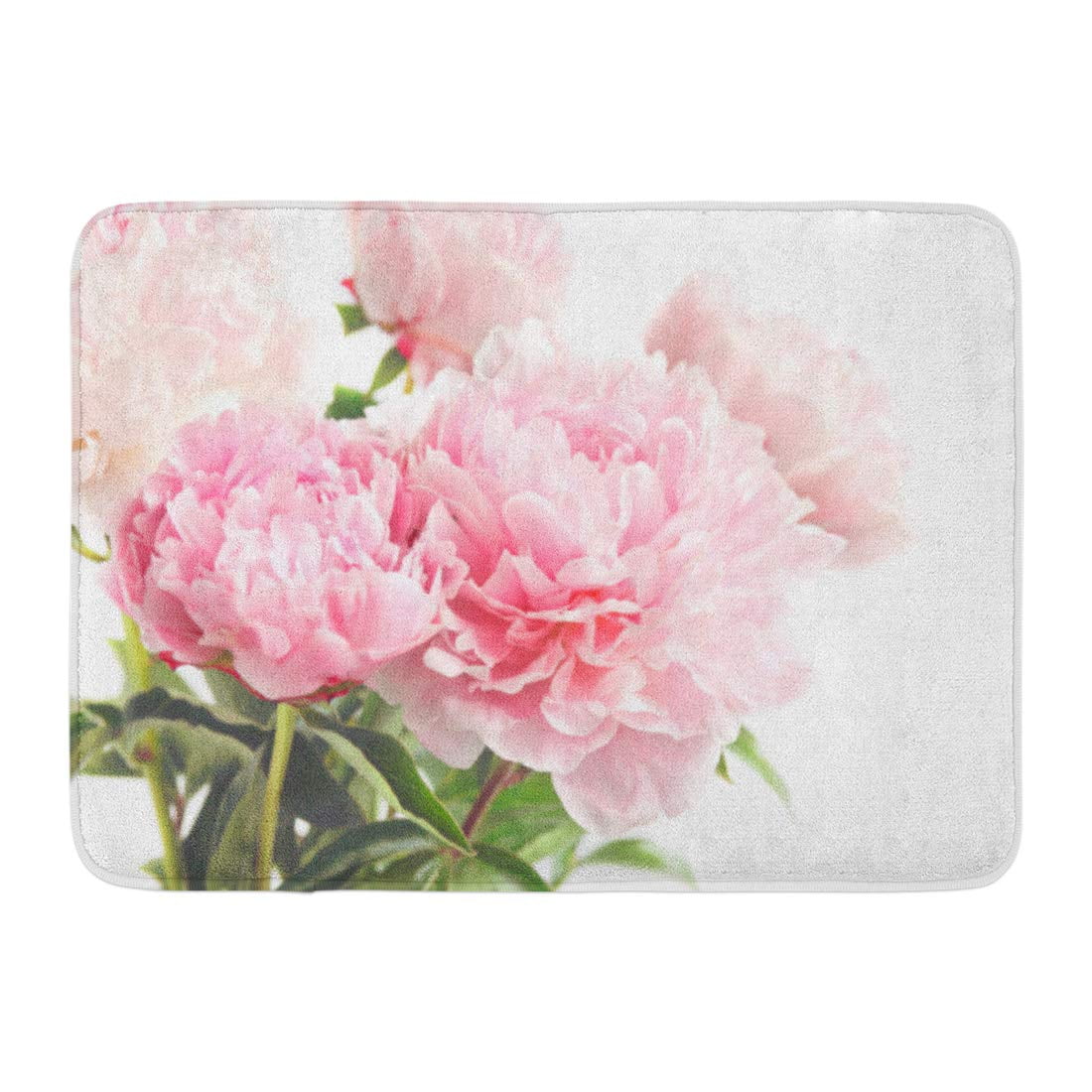 JSDART Pink Peony Peonies on Green Blossom White Beautiful Beauty Bloom ...