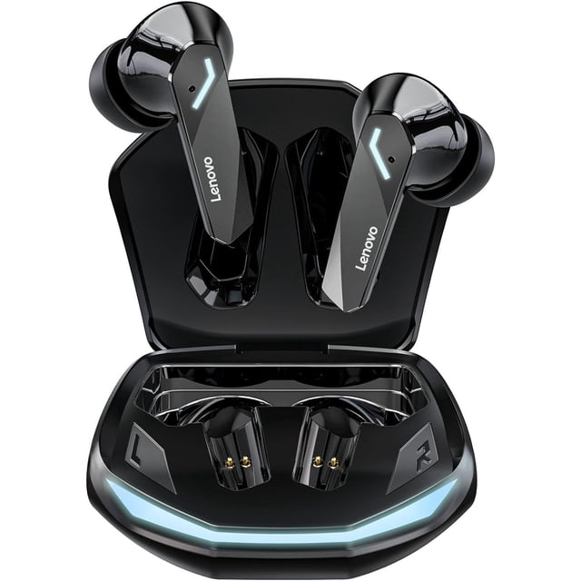 Auriculares Lenovo GM2 pro para Gamer y Deportes, compatibles con iPhone, Android y Windows inalámbricos con bluetooth color negros.