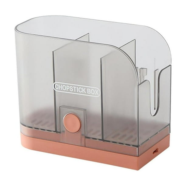 Soporte para utensilios palillos chinos con ganchos para Tenedor cuchillo , organizador de cocina estantes de secado w/soporte para colgar Rosa
