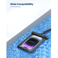 thumbnail image 4 of Waterproof Phone Bags - [2-Pack] [Easy Lock & Durable] IPX8 waterproof dry phone bags, suitable for beach and swimming, protect 4-7 inch phones., 4 of 7