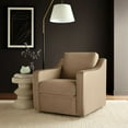 thumbnail image 2 of Armchair Chair, Brown, Velvet, Living Room Lounge Cafe Lobby Hospitality Restaurant, Modern Contemporary, HB37931, 2 of 9
