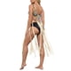 thumbnail image 4 of VISgogo - Bikini para mujer, sin mangas, para playa, con borlas caladas, vestido de verano VISgogo  moda, 4 of 6