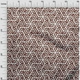 thumbnail image 3 of oneOone Cotton Flex Brown Fabric Geometric Sewing Material Print Fabric By The Yard 40 Inch Wide, 3 of 4