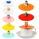 thumbnail image 1 of Tapas de silicona reutilizables con formas de frutas para tazas, 8 Uds., 1 of 6