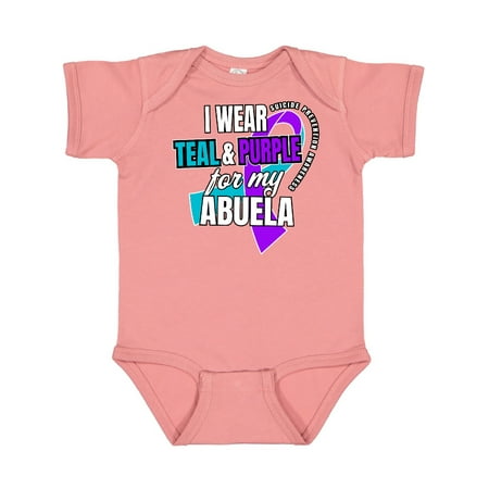 

Inktastic Suicide Prevention I Wear Teal and Purple for My Abuela Gift Baby Boy or Baby Girl Bodysuit