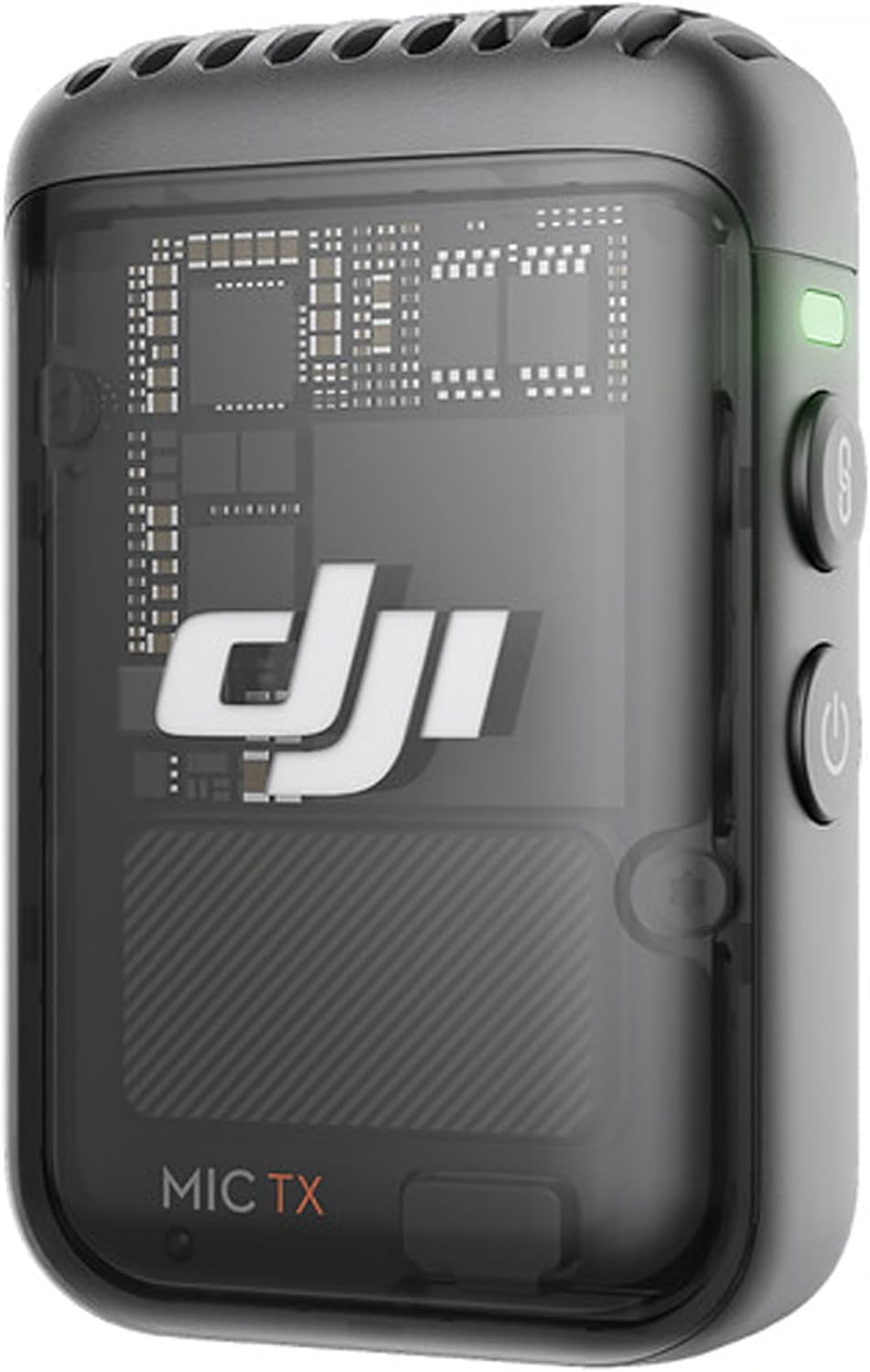 DJI Mic 2 Transmitter (Shadow Black), Wireless Microphone, 14-Hour Internal Recording, 6-Hour Battery, Magnetic Attachment, Bluetooth Microphone, 64GB Memory, Editing Software (YouTube, Vlogs)