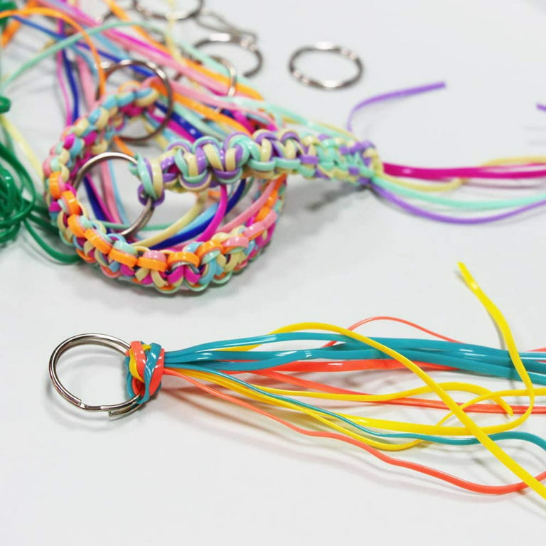 FANDAMEI 8 Colors Lanyard String Kit, Plastic String Lacing Cord, Bright  Color String, Lanyard String for Crafts, Bracelets and Jewelry Making  String