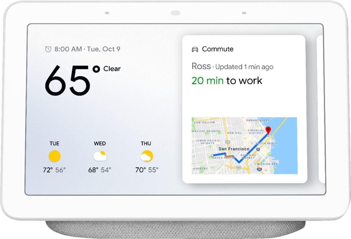 Google Nest Hub - Smart Display in Chalk - Walmart.com