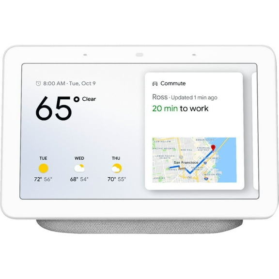 Restored Google Nest (1st Gen) Hub with Built-In Google Assistant GA00516-US - Chalk (Refurbished)