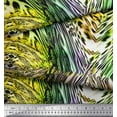 thumbnail image 3 of Soimoi Moss Georgette Fabric Leopard & Snake Animal Skin Decor Fabric Printed Yard 42 Inch Wide, 3 of 3