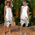 thumbnail image 3 of Psesaysky Japanese Style Matching Couple Outfit 2026 Sleeveless Tank Dress for Women Summer Beach Flowy Sundress or Mens Short Sleeve Shirts Button up Top His or Her Clothes, 3 of 7