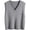 Gray, variant on Womens Sweater Vest V Neck Cable Knit Pullover Solid Color Sleeveless Ribbed Sweater Tops L