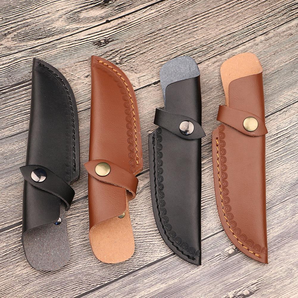 Chef Knife Sheath Leather Scabbard Kitchen Knives Holder With Belt Loop  Sheaths Pocket Hunting Tactical Holster Bag