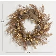 thumbnail image 3 of SAFAVIEH Faux 31 Inch Berry & Pine Cone Wreath W/ Bow, Multi, 3 of 6